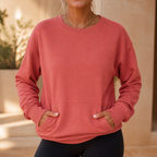Martha | Fleece-Lined Kangaroo Pocket Sweatshirt