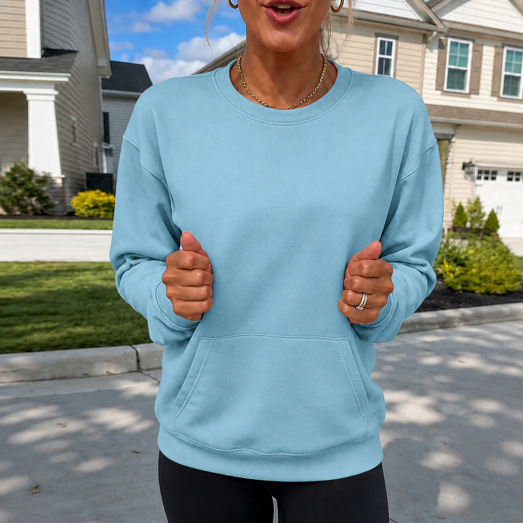 Martha | Fleece-Lined Kangaroo Pocket Sweatshirt