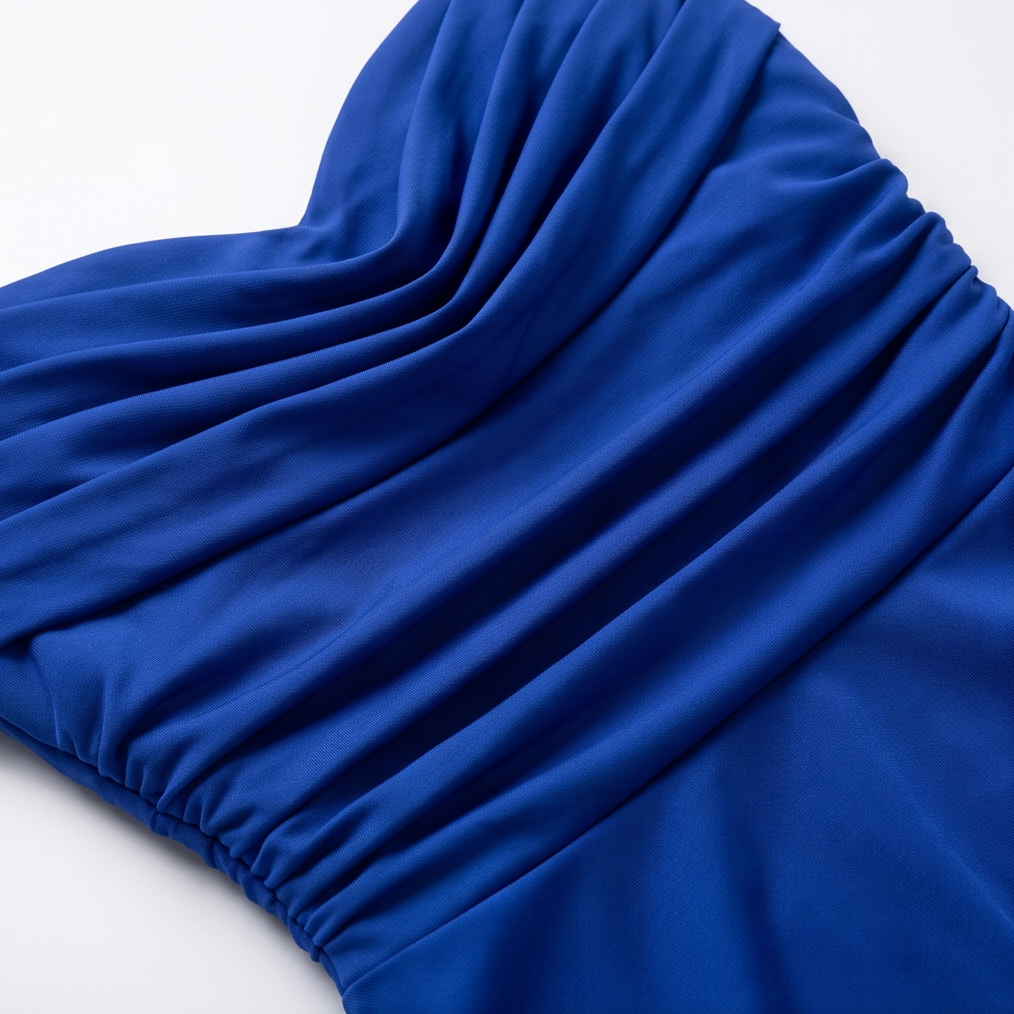Melissa | Ruched Cowl-Neck A-Line Mini Dress