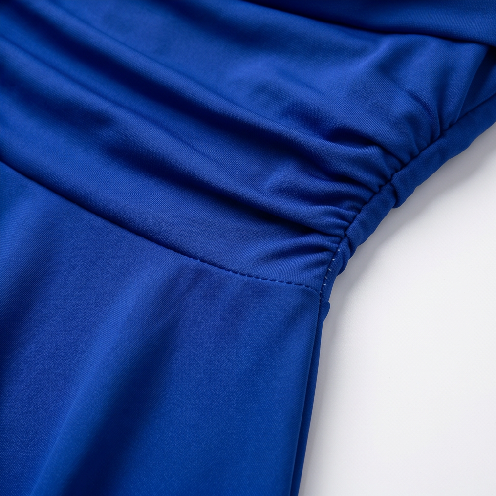 Melissa | Ruched Cowl-Neck A-Line Mini Dress