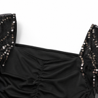 Mia | Sequin Slit Convertible Maxi Dress