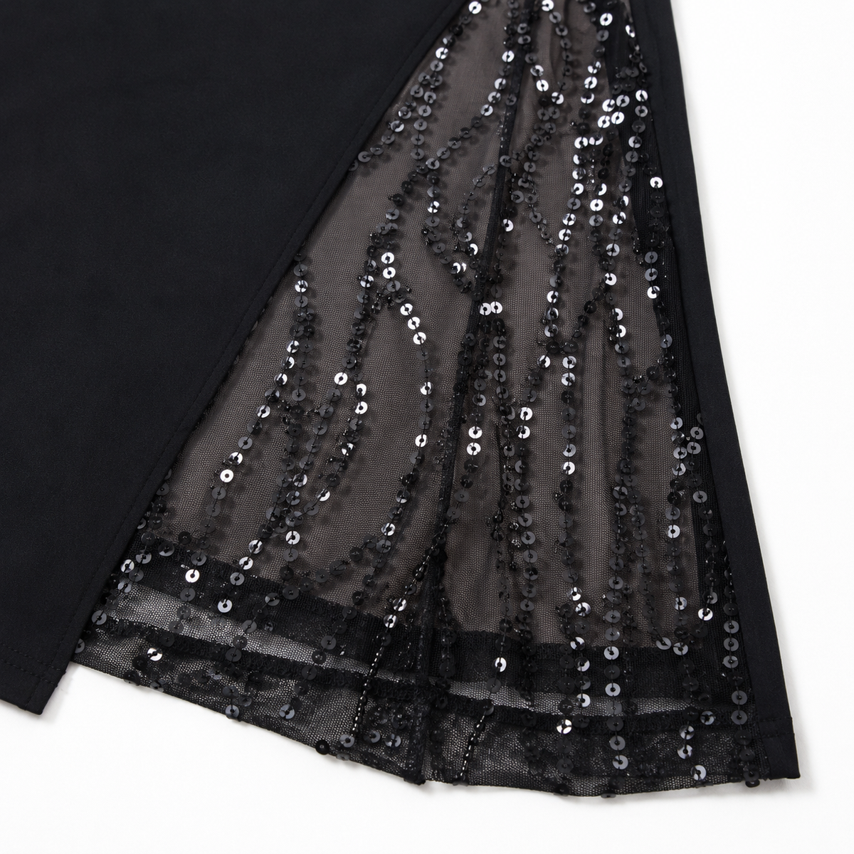 Mia | Sequin Slit Convertible Maxi Dress