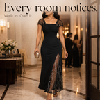 Mia | Sequin Slit Convertible Maxi Dress