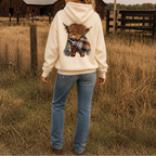 Nancy | Fleece-Lined Highland Cow Graphic Hoodie