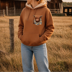 Nancy | Fleece-Lined Highland Cow Graphic Hoodie