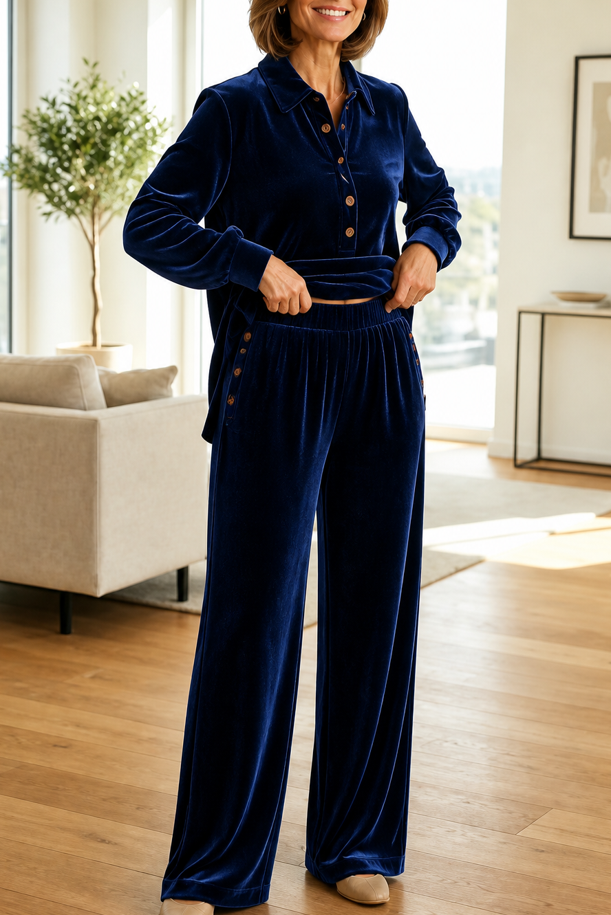 Patsy | Oversized Velvet-Look Lounge Set