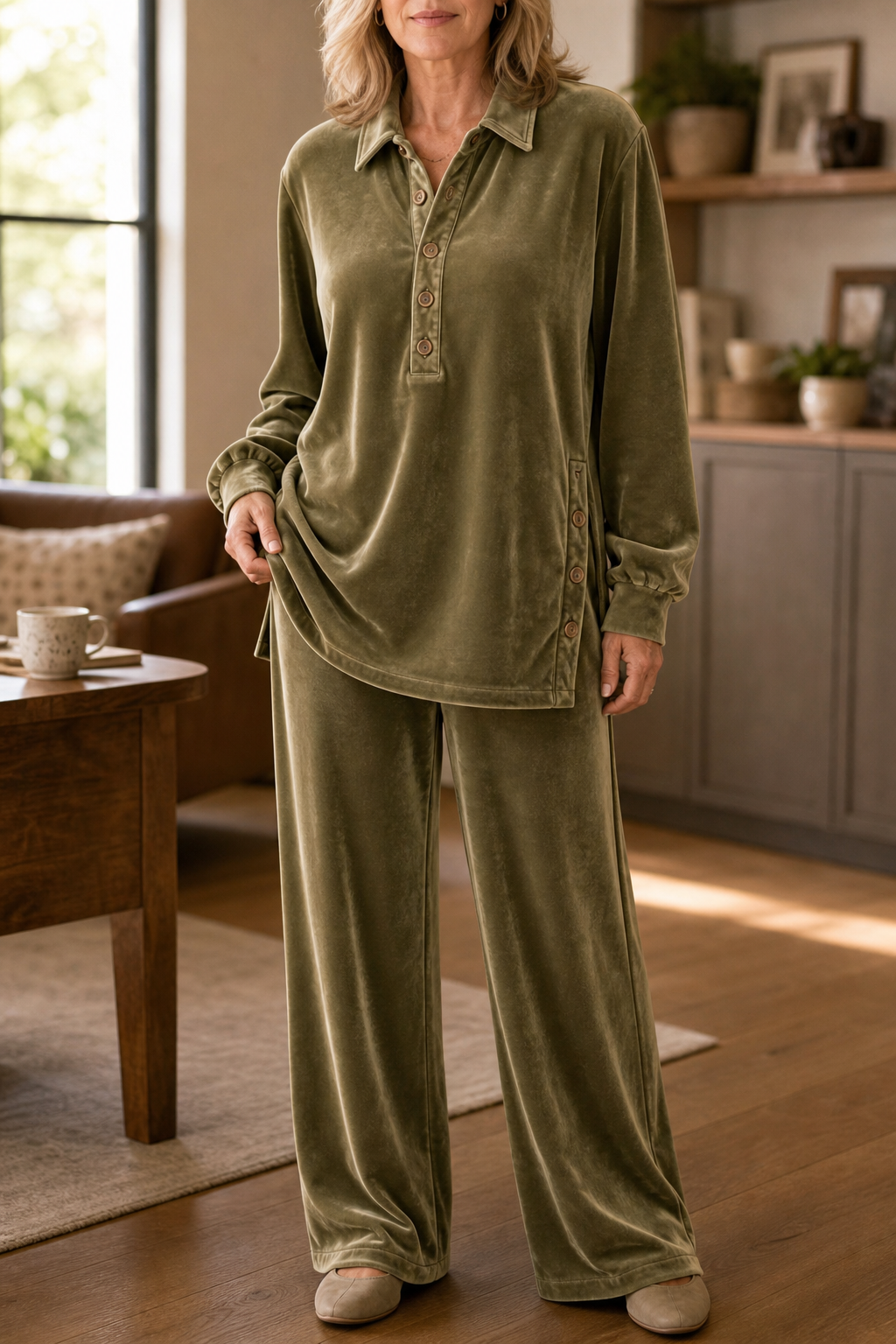 Patsy | Oversized Velvet-Look Lounge Set