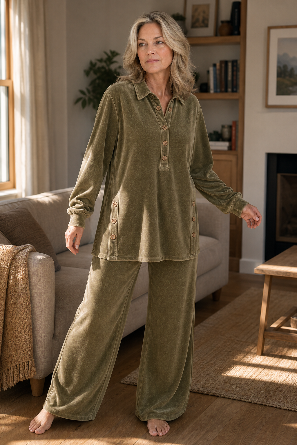 Patsy | Oversized Velvet-Look Lounge Set