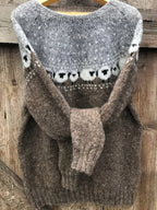 Pauline | Sheep Jacquard Nordic Knit Sweater