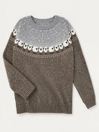 Pauline | Sheep Jacquard Nordic Knit Sweater