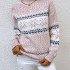 Phyllis | Snowflake Mock-Neck Sweater
