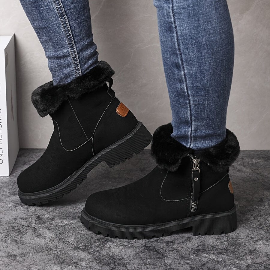 Prudence | Plush-Lined Winter Boots with Tread Soles