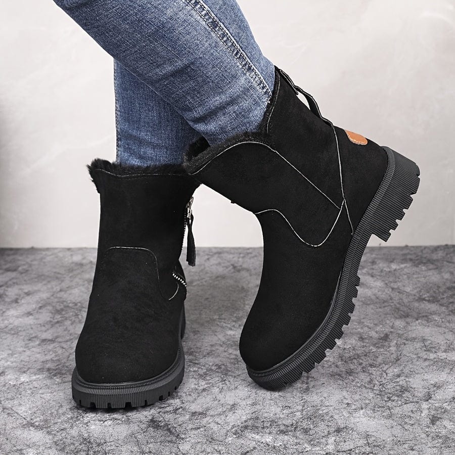 Prudence | Plush-Lined Winter Boots with Tread Soles