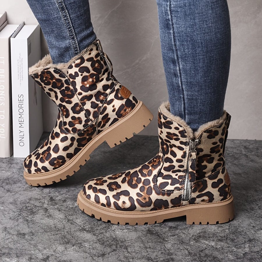 Prudence | Plush-Lined Winter Boots with Tread Soles