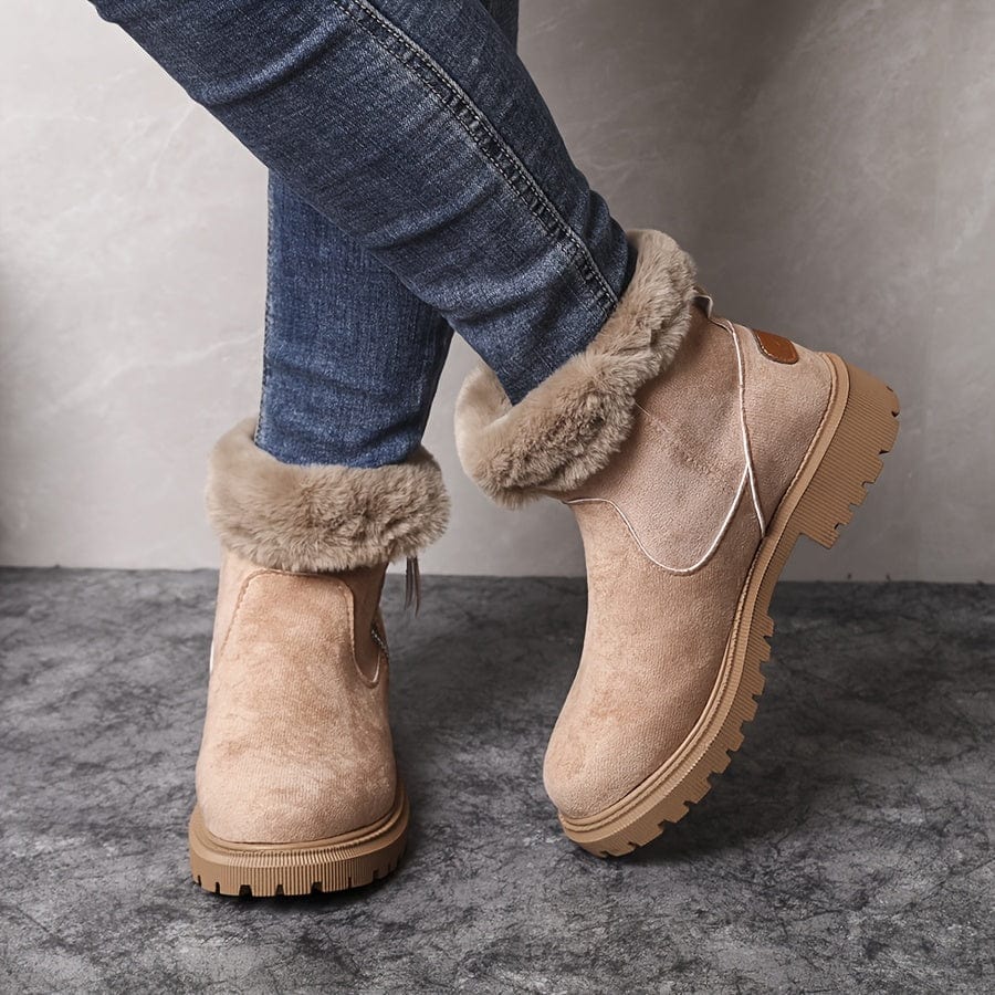 Prudence | Plush-Lined Winter Boots with Tread Soles