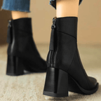Raquel | Luxe Leather Block Heel Boots