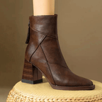 Raquel | Luxe Leather Block Heel Boots