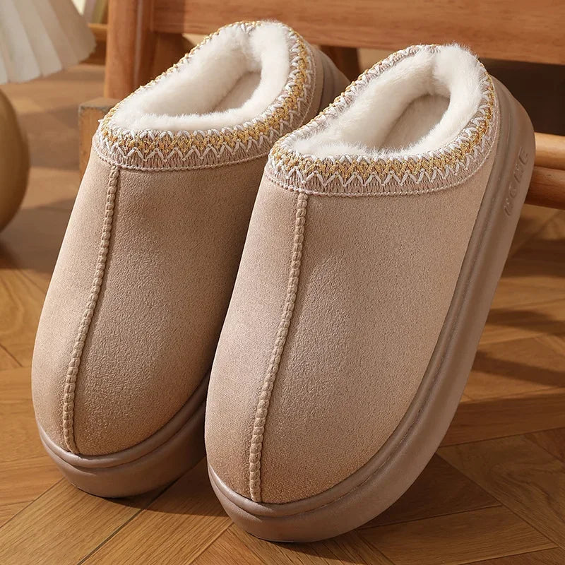 Rochelle | Plush-Lined Platform Slippers