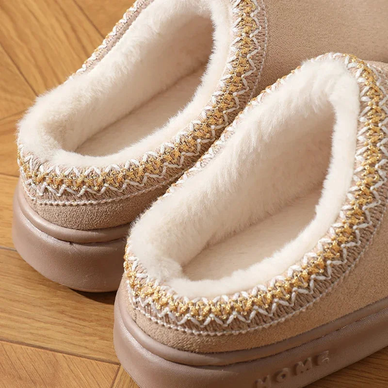 Rochelle | Plush-Lined Platform Slippers