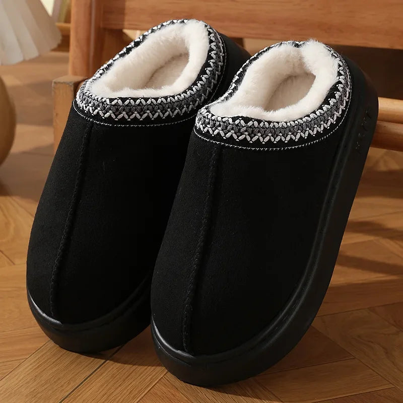 Rochelle | Plush-Lined Platform Slippers
