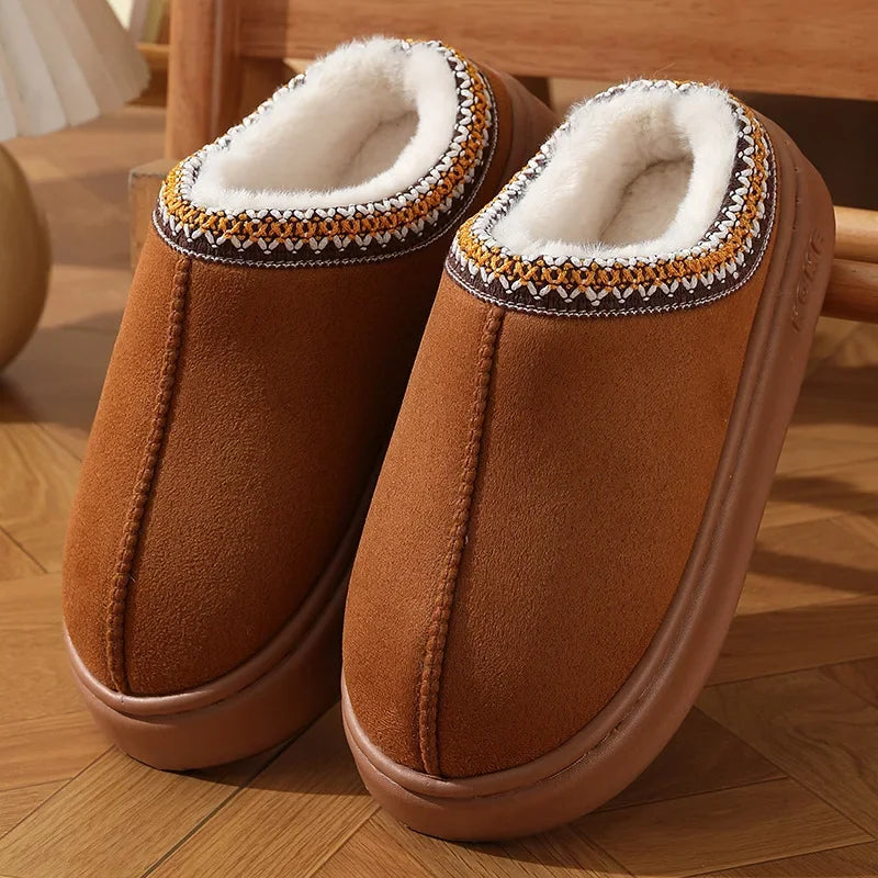 Rochelle | Plush-Lined Platform Slippers