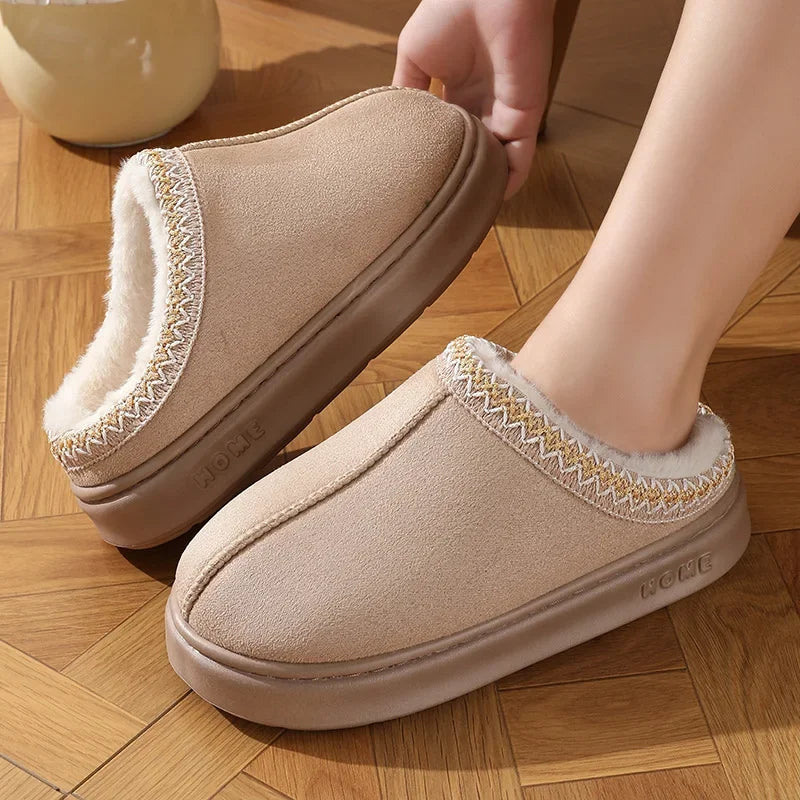 Rochelle | Plush-Lined Platform Slippers