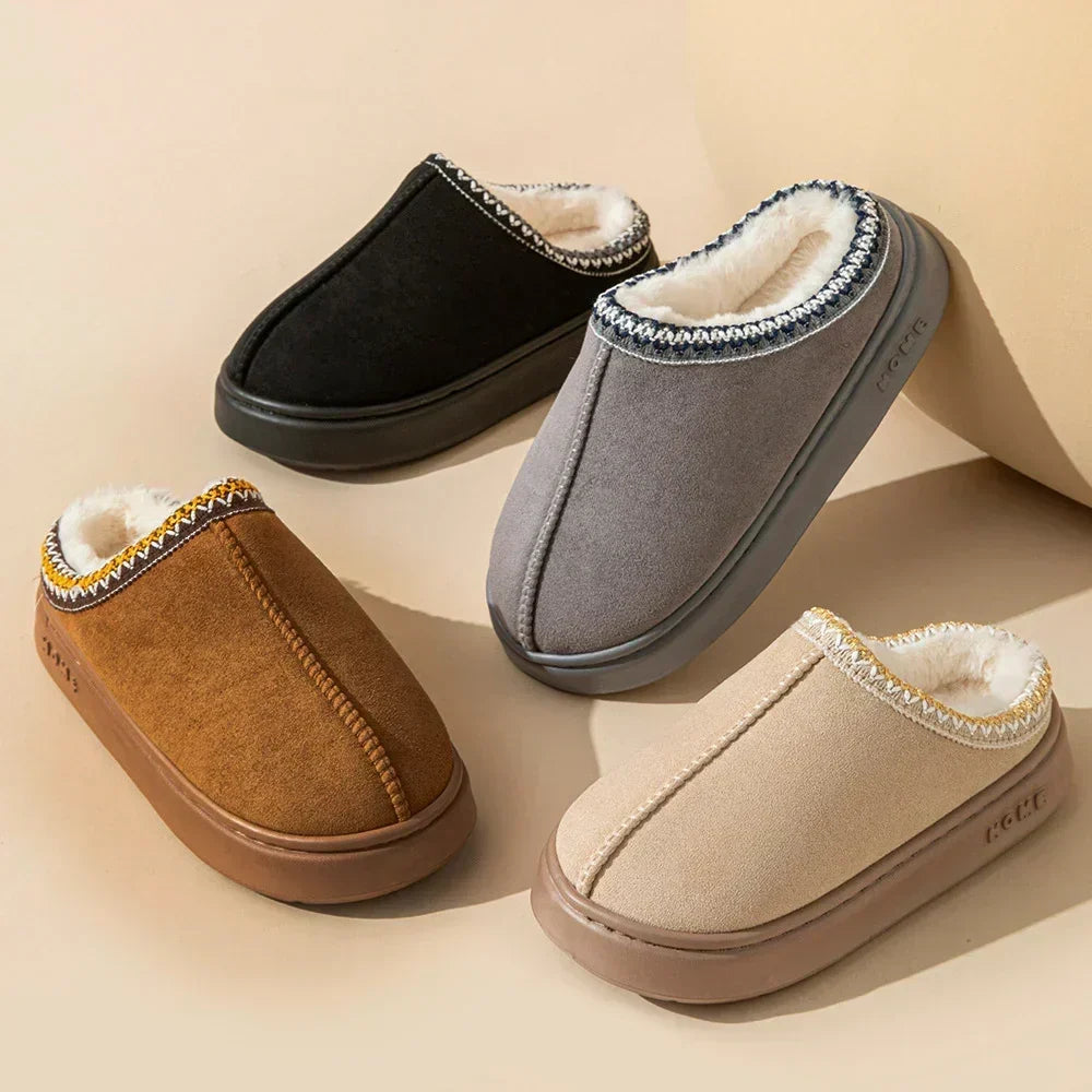 Rochelle | Plush-Lined Platform Slippers