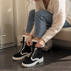Sabine | Plush-Lined Lace-Up Mid-Calf Boots