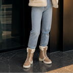 Sabine | Plush-Lined Lace-Up Mid-Calf Boots