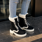 Sabine | Plush-Lined Lace-Up Mid-Calf Boots