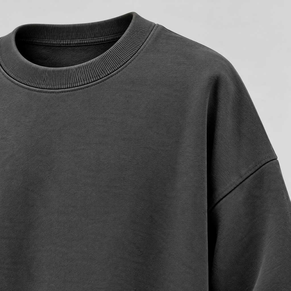Sira oversized sweatshirt – crew neck and dropped shoulder (Dark gray)