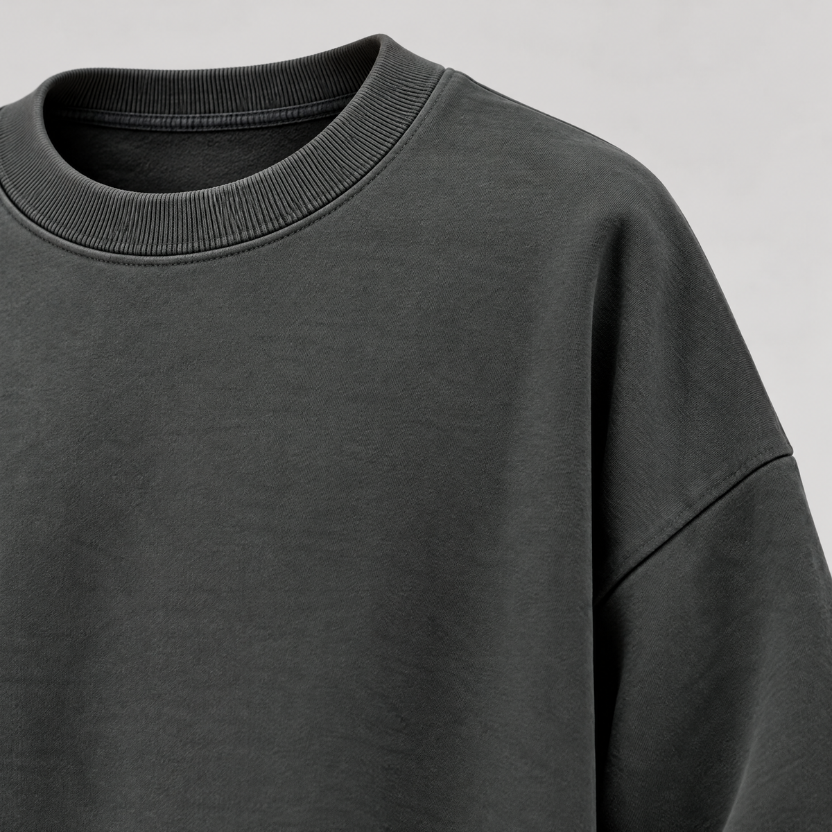 Sira oversized sweatshirt – crew neck and dropped shoulder (Dark gray)