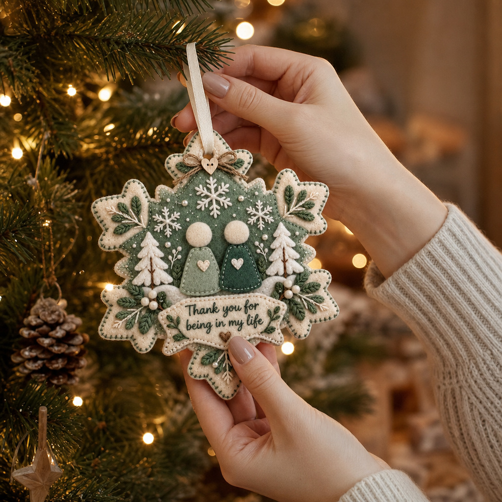 Layered Felt Keepsake Ornament