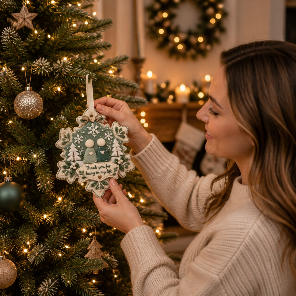 Layered Felt Keepsake Ornament