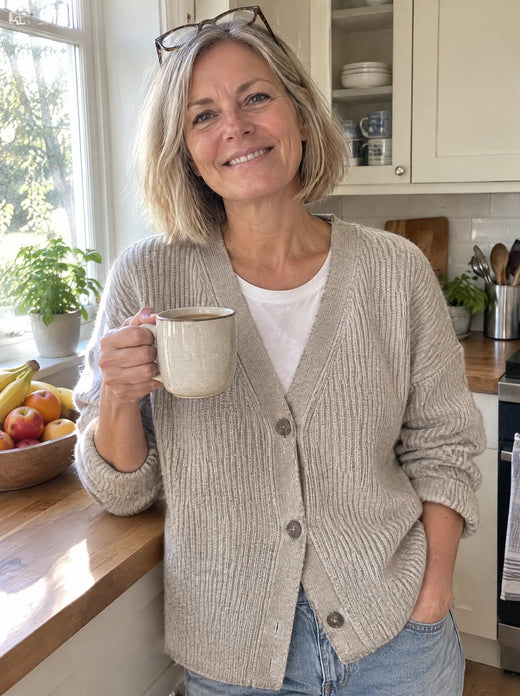 Zoey | Cashmere V-Neck Cardigan, Classic Fit