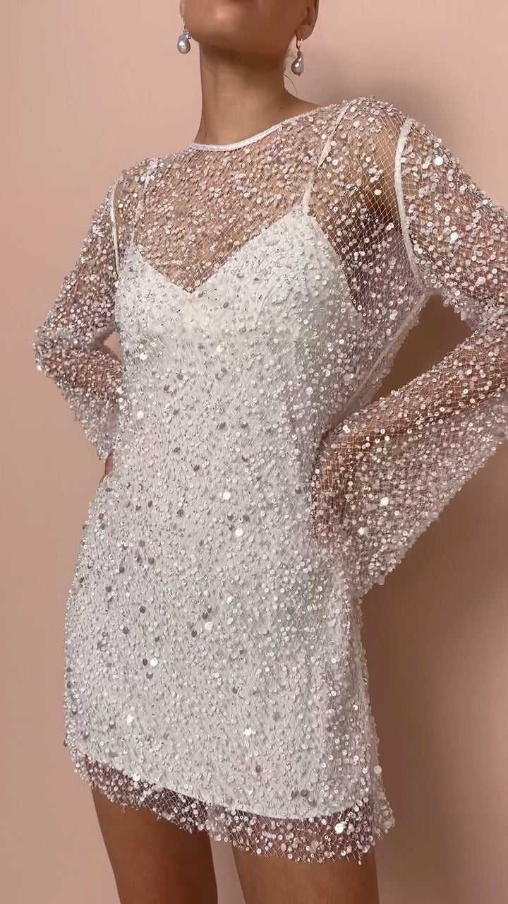 Sophia | Glitter Mini Party Dress