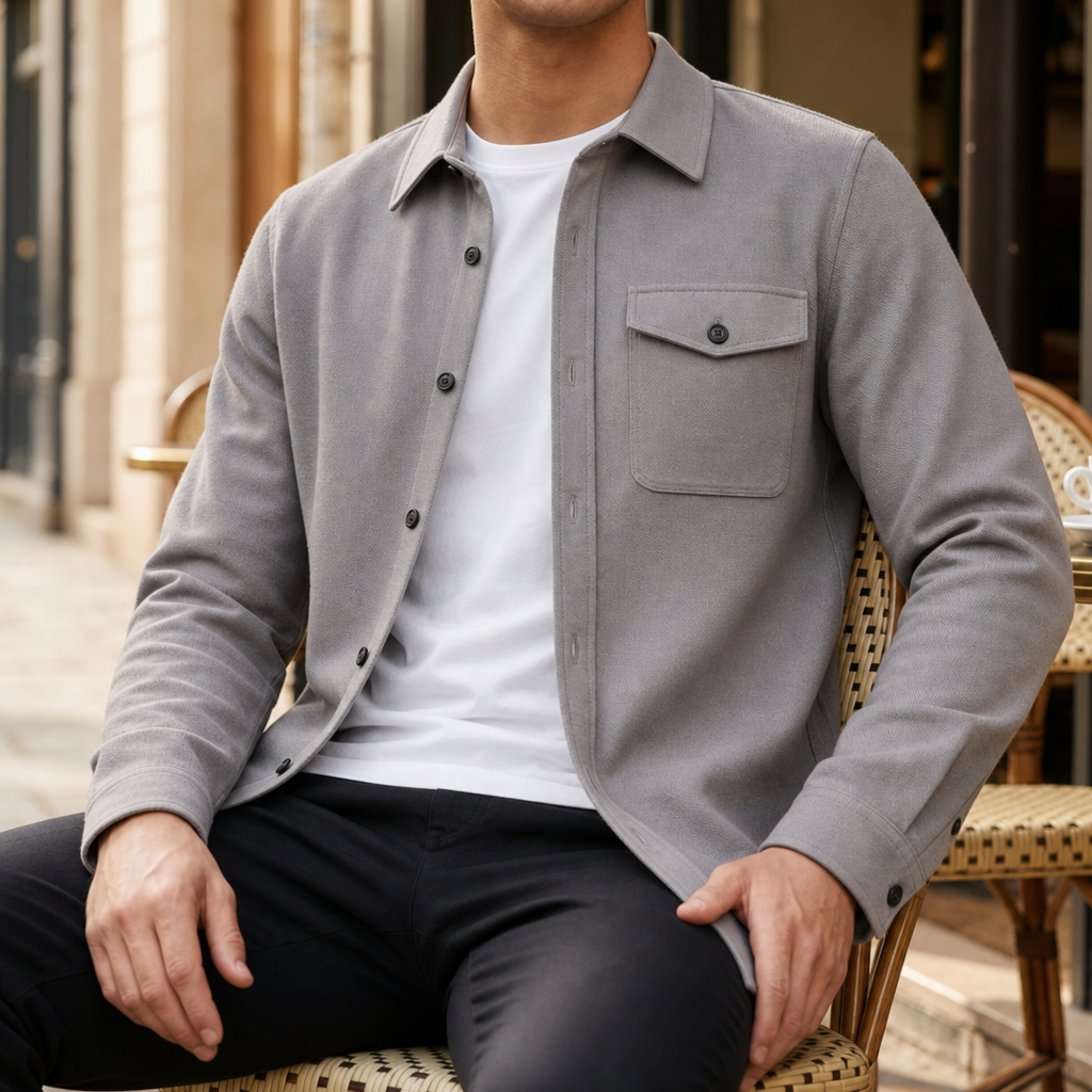 Tate | Classic Button-Up Shirt Jacket