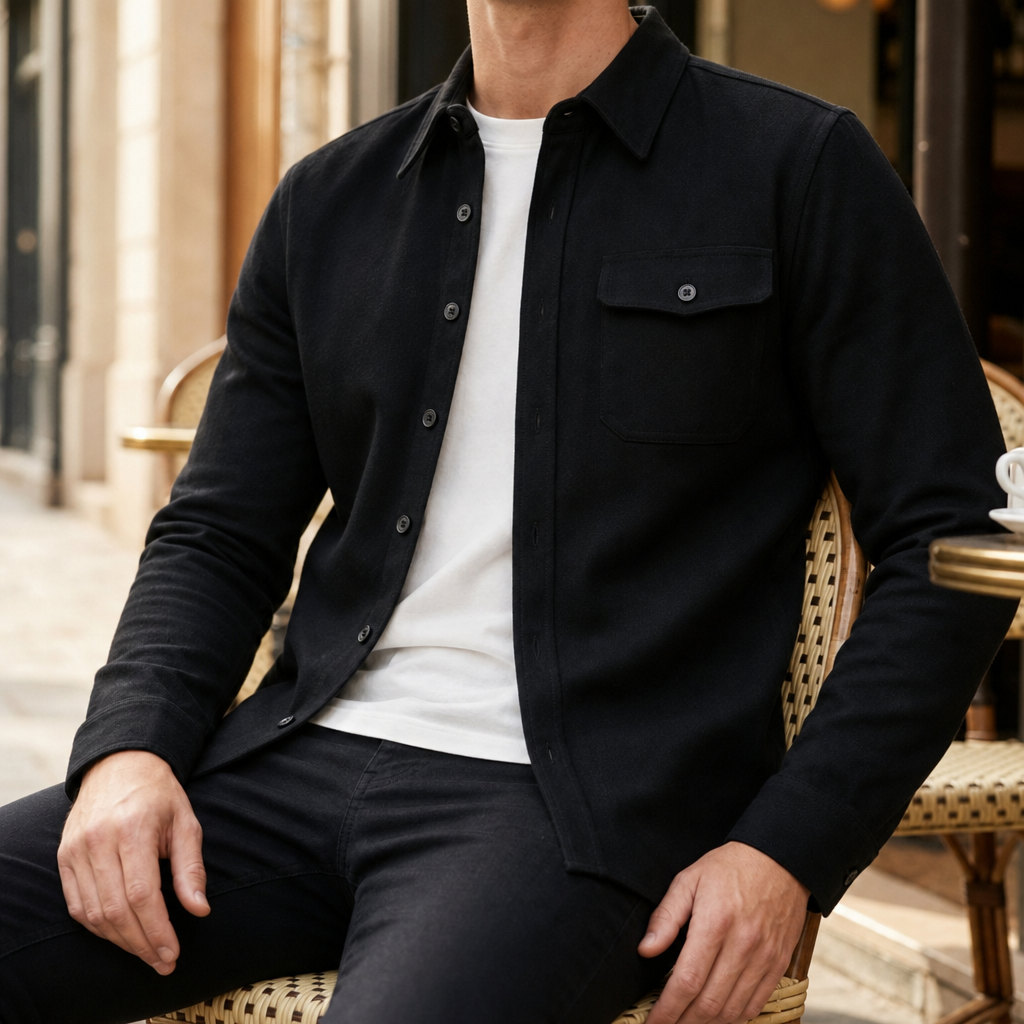 Tate | Classic Button-Up Shirt Jacket