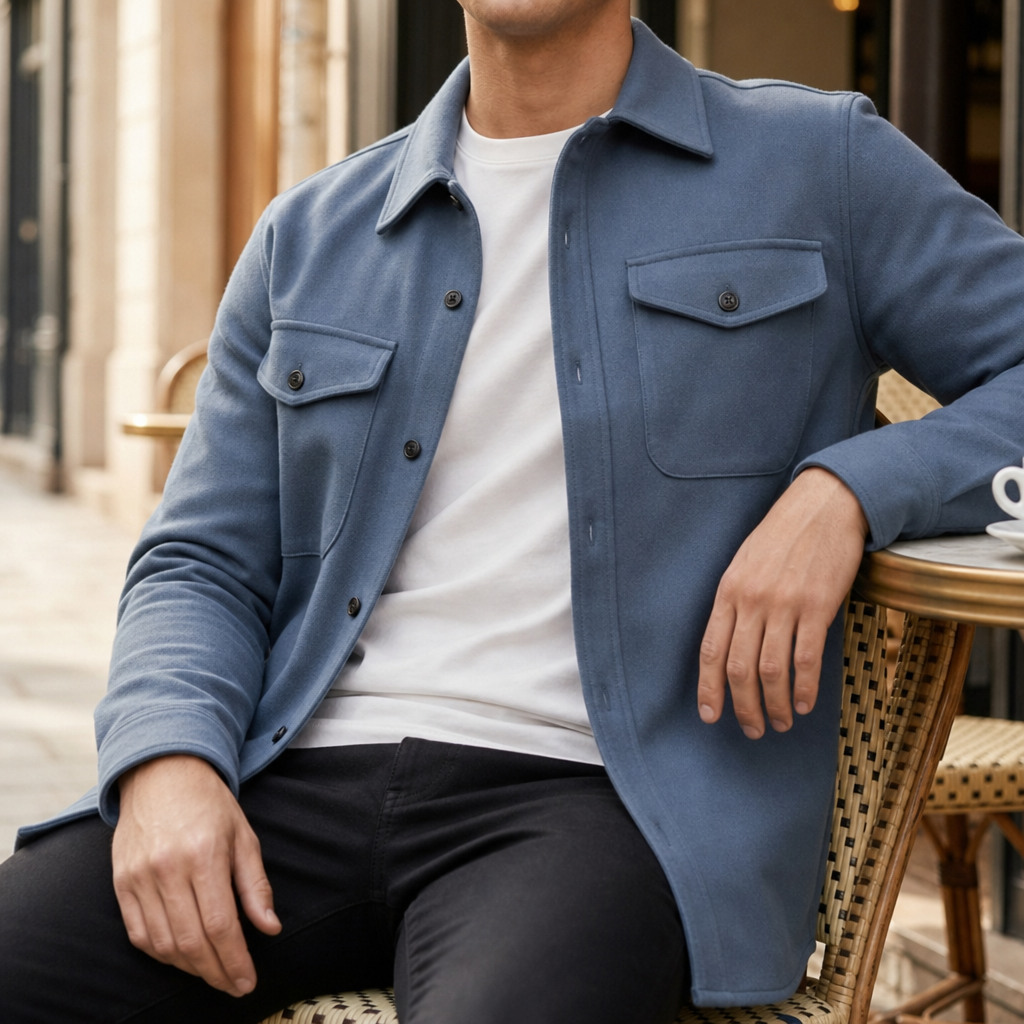 Tate | Classic Button-Up Shirt Jacket