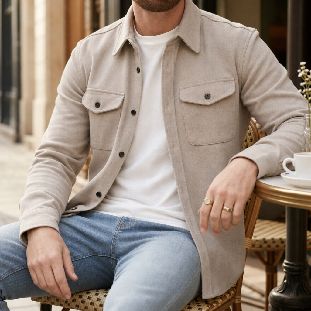 Tate | Classic Button-Up Shirt Jacket