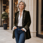 Teresa | Soft Embroidered Longline Blazer