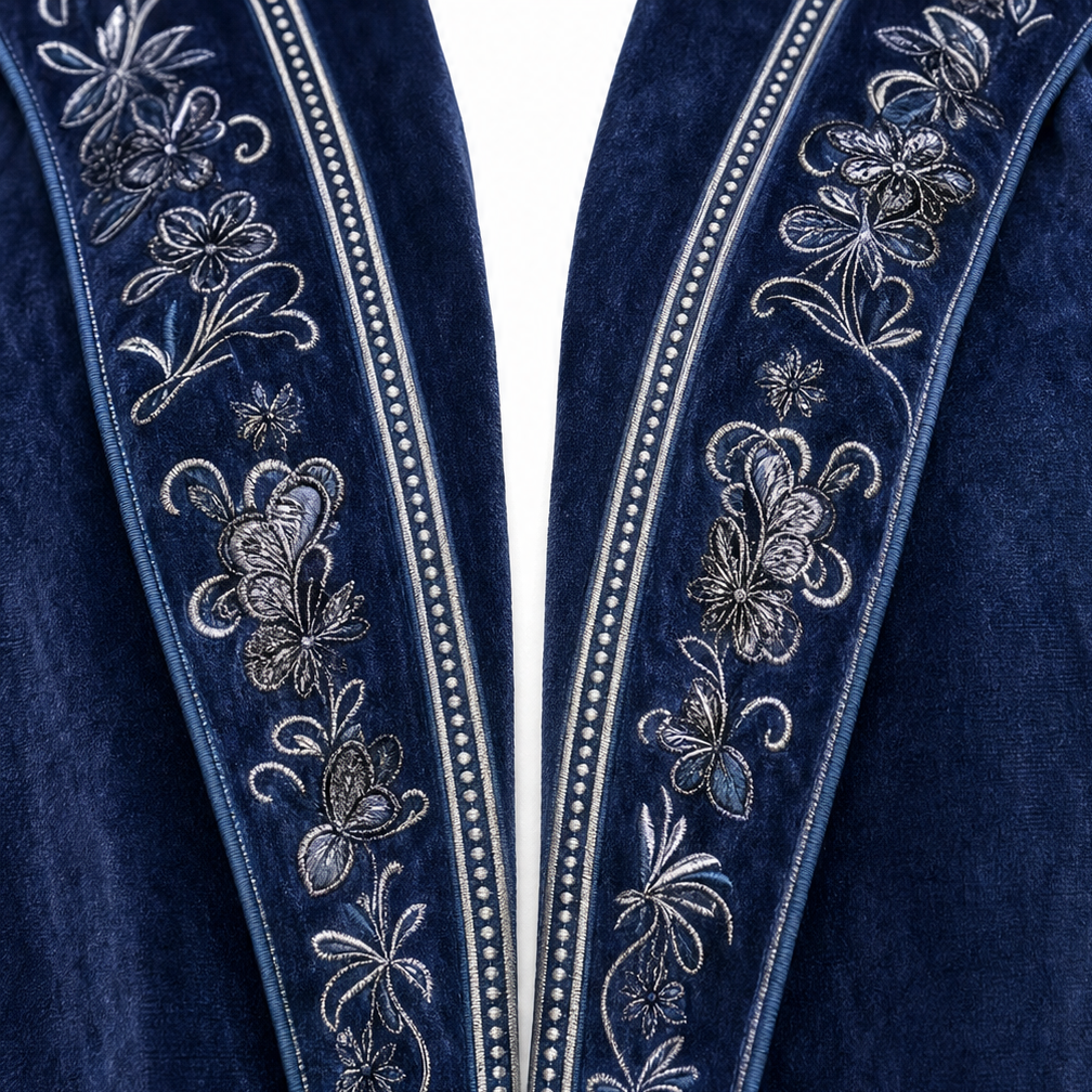 Teresa | Soft Embroidered Longline Blazer
