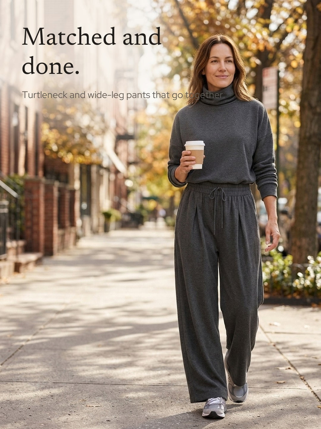 Violette | Turtleneck and Wide-Leg Pants Set