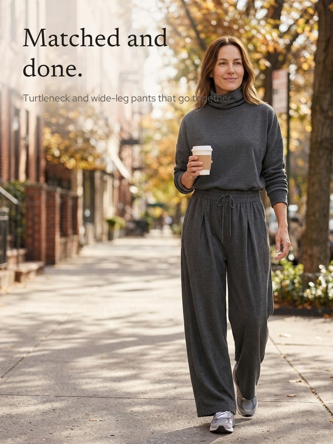 Violette | Turtleneck and Wide-Leg Pants Set