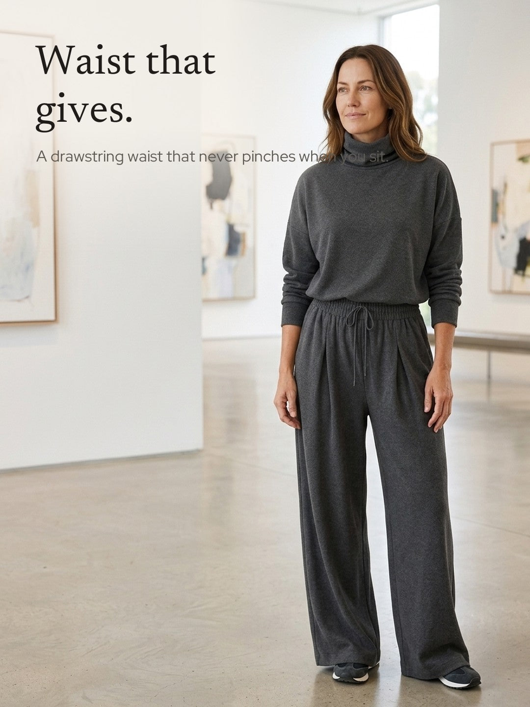 Violette | Turtleneck and Wide-Leg Pants Set