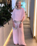 Virginia | Sequin Blouse and Wide-Leg Pants Set