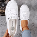 Zoe | Minimal Slip-On Platform Sneakers